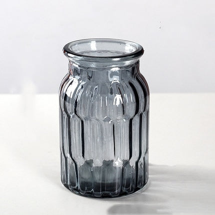 TRANSPARENT GLASS VASES